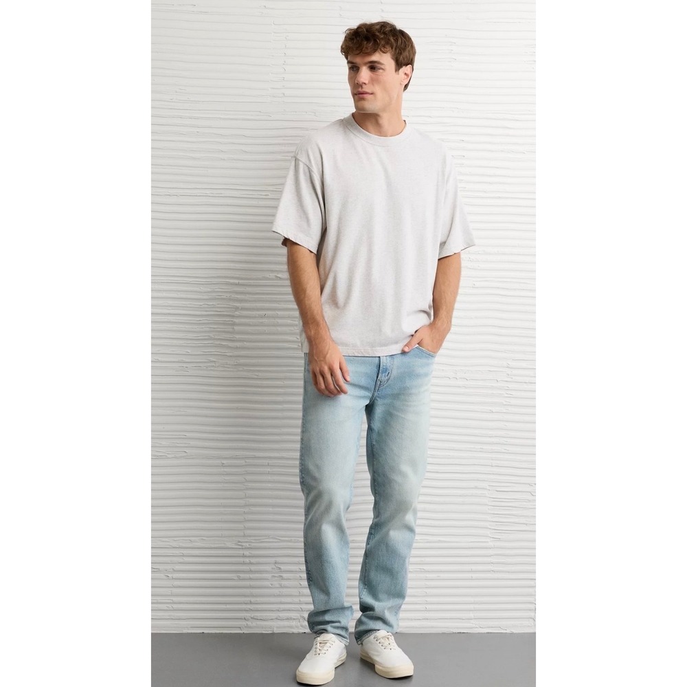 American Eagle Straight Leg Light Wash Jeans, Men's size 34/32